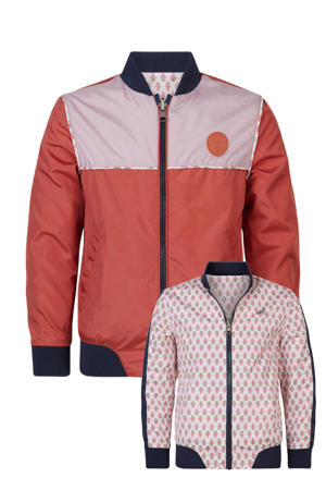 reversible zomerjas Paducah van polyester bruin/roze