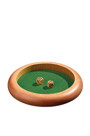 dobbelpiste hout 22 cm Dobbelpiste hout 22 cm