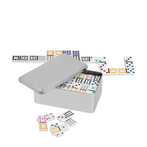 Domino dubbel 12 in metalen box Domino dubbel 12 in metalen box Domino dubbel 12 set