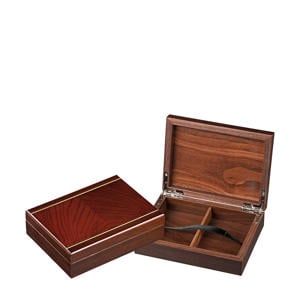 houten opberg box voor speelkaarten magneet Houten opbergbox voor