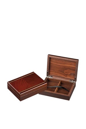 houten opberg box voor speelkaarten magneet Houten opbergbox voor