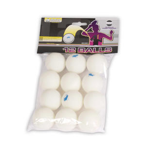 Tafeltennis ballen Hobby celluloidvrij 12st. Tafeltennisballen Hobby celluloidvrij 12 stuks