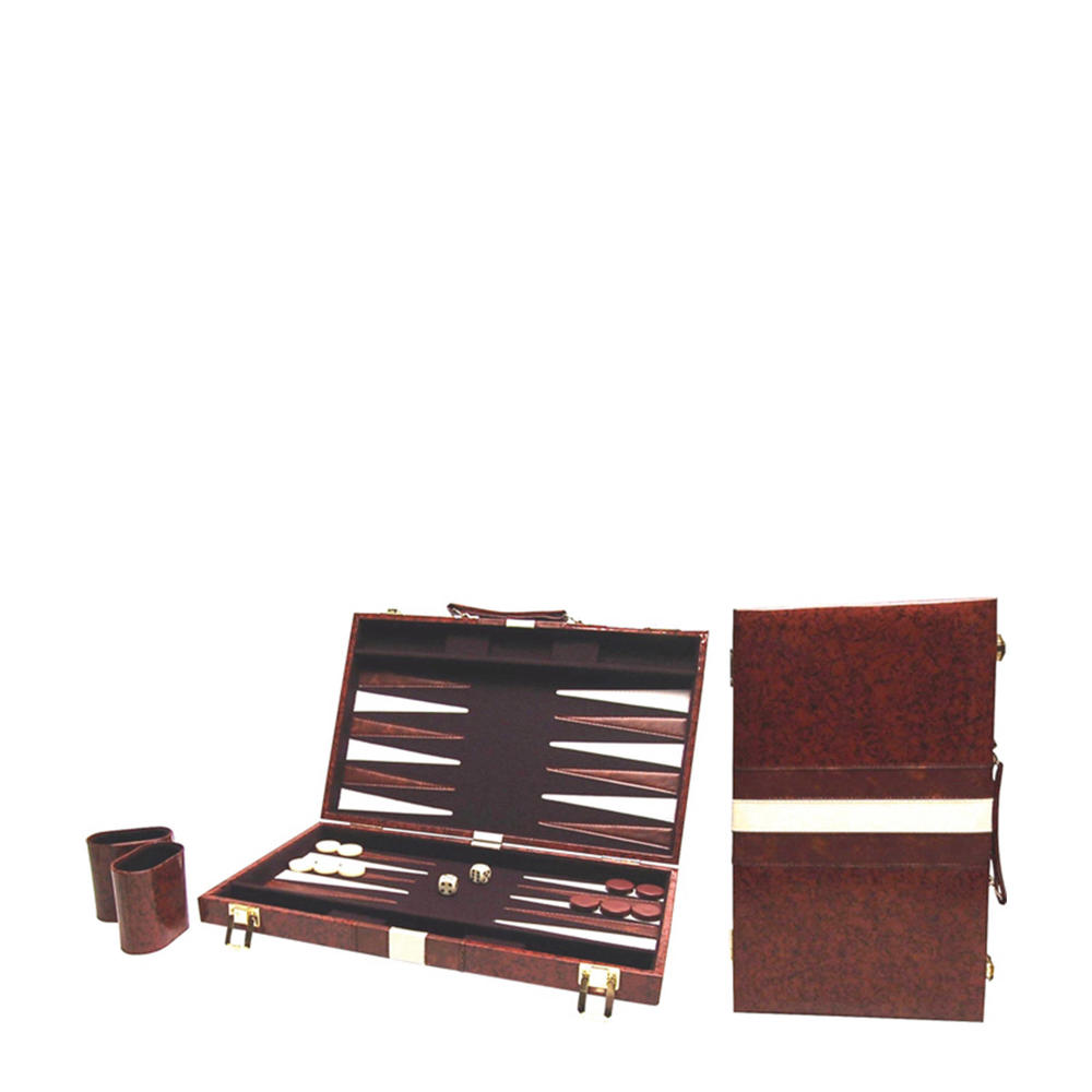 HOT Backgammon 46x28cm populair Buffalo backgammon Piping bruin 38x24 cm