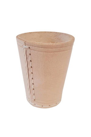 Dobbel beker Leder Dobbelbeker leder