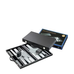 Backgammon grijs groot 46,5x28cm Backgammon grijs