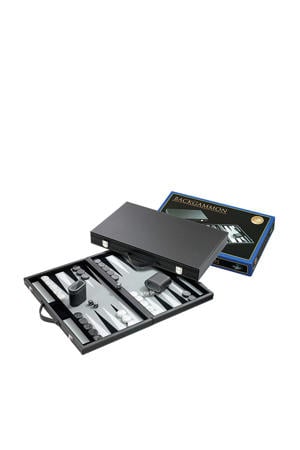 Backgammon grijs groot 46,5x28cm Backgammon grijs