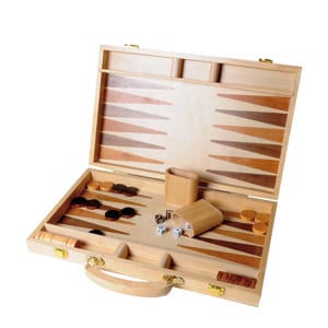backgammon ingelegd hout 38,1 cm