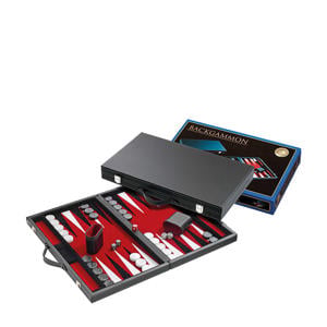 backgammon rood groot 46,5x28cm Backgammon