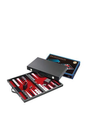 backgammon rood groot 46,5x28cm Backgammon