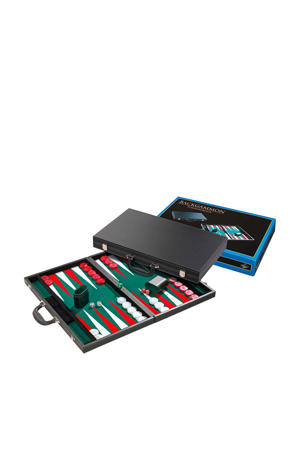 Backgammon groen tournament 54x32cm Backgammon
