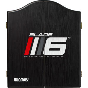 dartkabinet Blade 6 zwart Dartkabinet Blade 6 (zwart)