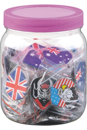 Dart flights grote pot (300st.) Dart flights grote pot (300st.)