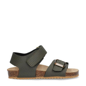 leren sandalen groen
