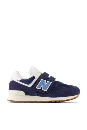 574  sneakers donkerblauw/wit