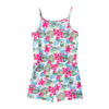 NAME IT KIDS gebloemde jumpsuit NKFVIGGA wit/fuchsia/groen