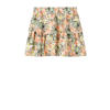 NAME IT KIDS gebloemde rok NKFVINAYA van polyester beige/zalm/groen