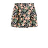 NAME IT KIDS gebloemde rok NKFVINAYA van polyester donkerblauw/groen/zalm