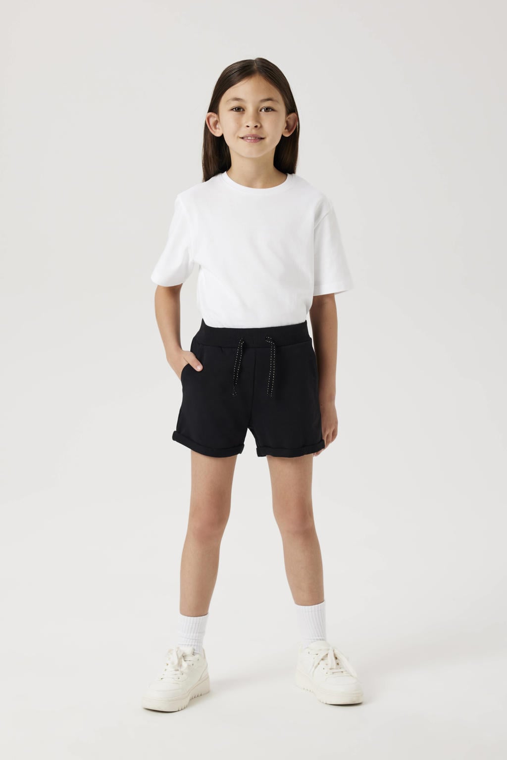 NAME IT KIDS sweatshort NKFVOLTA zwart