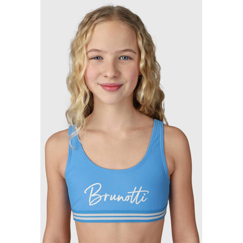 Brunotti crop bikini blauw Meisjes Polyester Printopdruk - 128