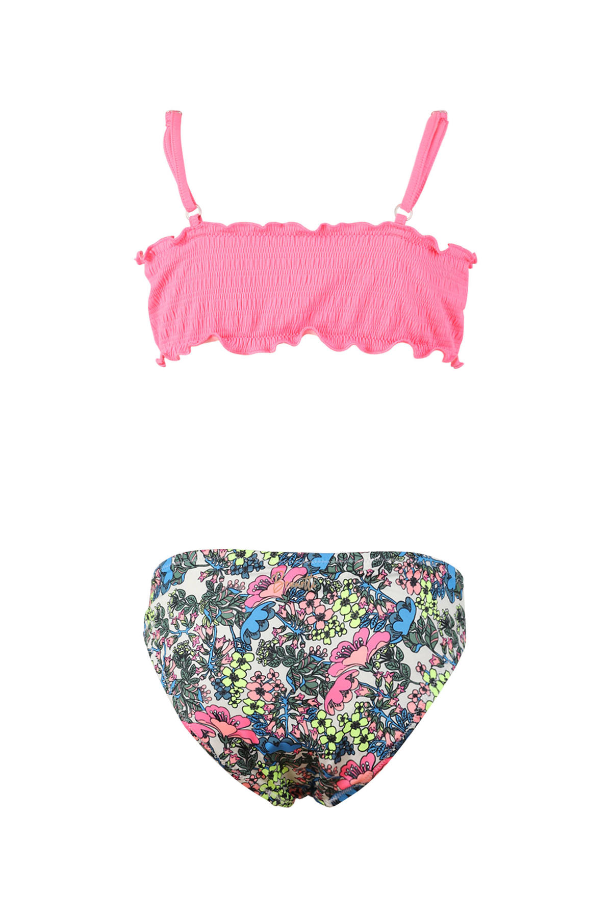 Laboratorium slang enz Brunotti crop bikini Nolly met smock roze/multi | kleertjes.com