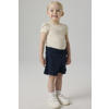 NAME IT MINI ribgebreid T-shirt NMFKAB met kant ecru