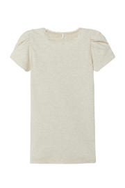 thumbnail: NAME IT MINI ribgebreid T-shirt NMFKAB met kant ecru