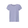 NAME IT MINI ribgebreid T-shirt NMFKAB met kant lila