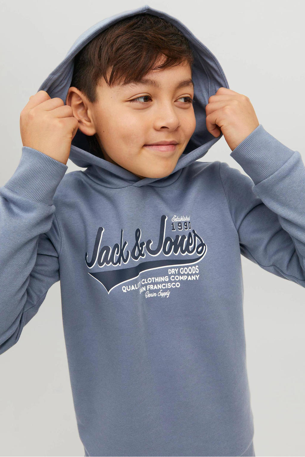 Jack & Jones Junior Felpa Logo 12258859 Blu scuro Regular Fit Jack & Jones Junior Felpa Logo 12258859 Blu scuro Regular Fit