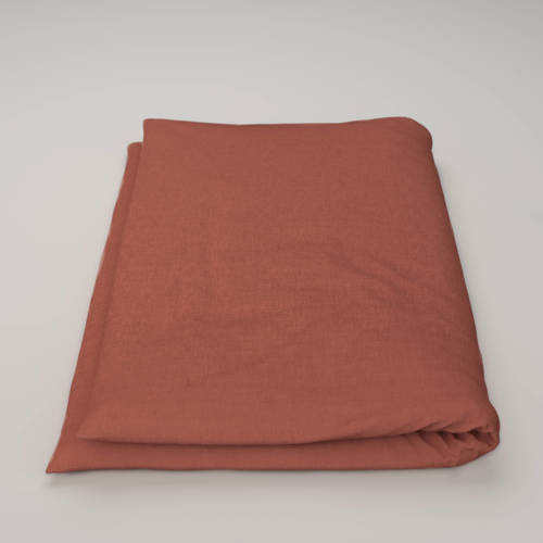 Wehkamp Home katoenen dekbedovertrek baby (100x135 cm) Bruin Effen