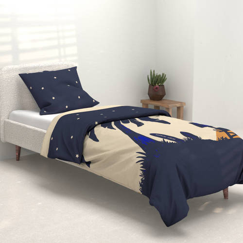 Wehkamp Home katoenen dekbedovertrek 1 persoons (140x200 cm) Blauw Meerkleurig