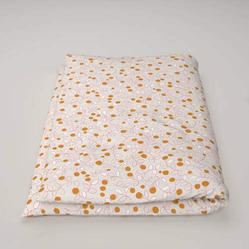 Wehkamp Home katoenen dekbedovertrek baby (100x135 cm) Oranje Stip