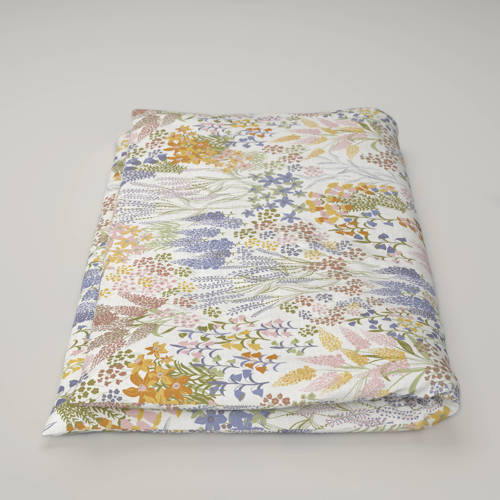 Wehkamp Home katoenen dekbedovertrek baby (100x135 cm) Paars Bloe