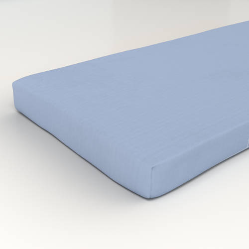 Wehkamp Home katoenen hoeslaken ledikant Blauw Effen 60*120
