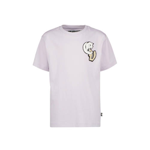 Vingino T-shirt met logo wit Jongens Katoen Ronde hals Logo