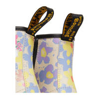 thumbnail: Dr. Martens leren veterboots beige met bloemen