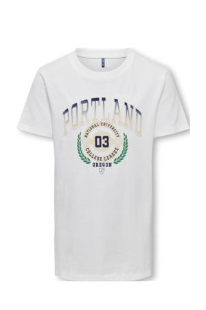 T-shirt KOBNIKKI met printopdruk wit