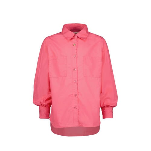 Vingino blouse felroze Meisjes Katoen Klassieke kraag 