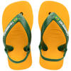 Havaianas teenslippers met hielbandje geel/groen