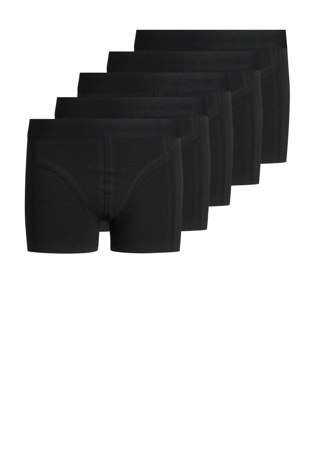 JACK & JONES JUNIOR boxershort JACSIMPLE - zwart (set van 5)