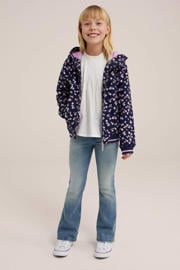 thumbnail: WE Fashion softshell jas met all over print donkerblauw