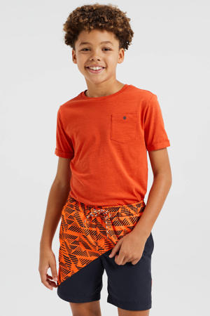 zwemshort oranje/zwart