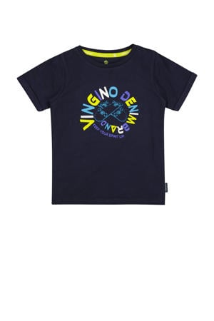 T-shirt HANSON met printopdruk donkerblauw