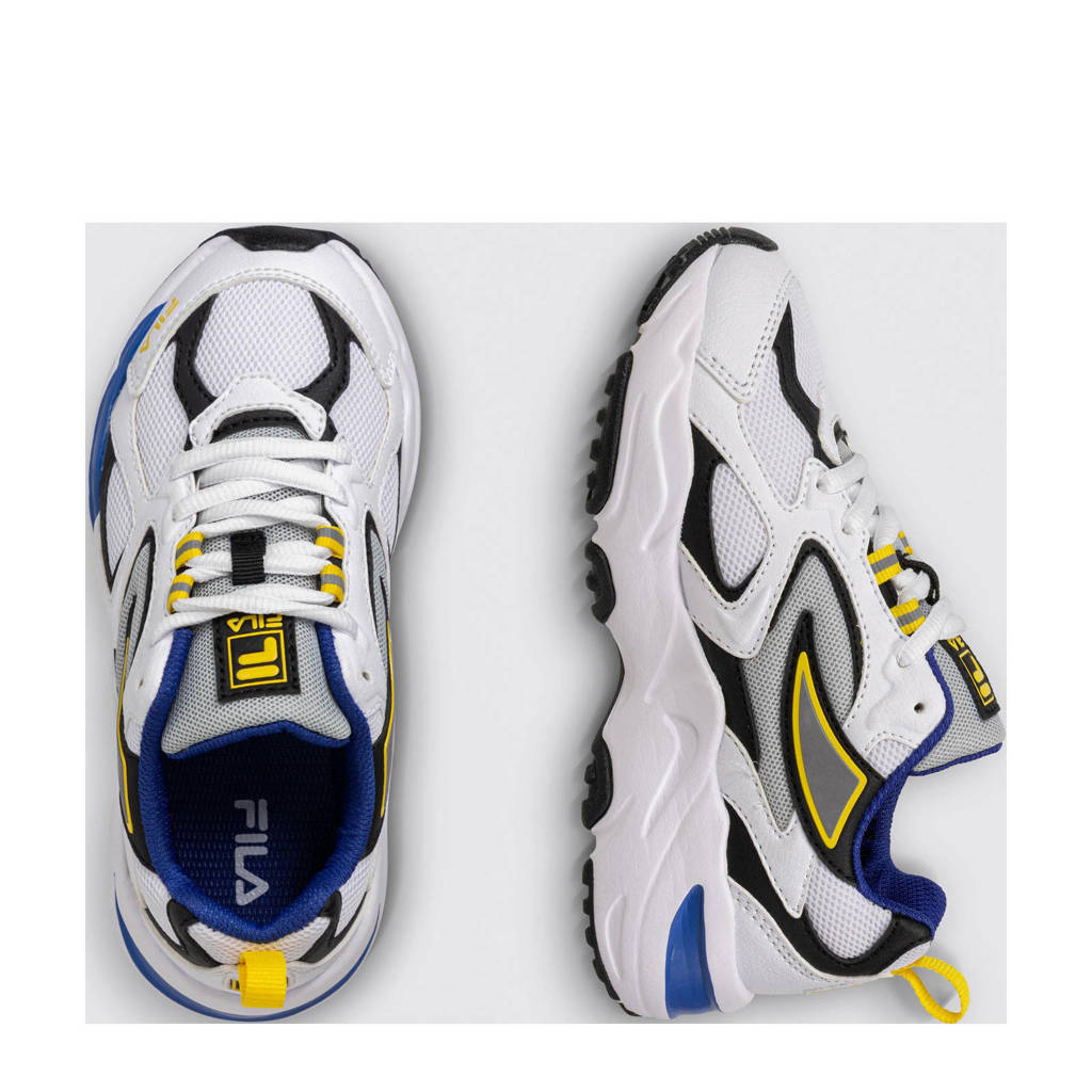 Heel boos Geavanceerd Perceptueel Fila CR-CW02 RAY TRACER sneakers wit/zwart/blauw/geel | kleertjes.com