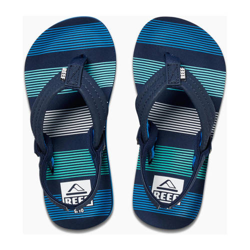 Reef Kids Ahi teenslippers met hielbandje donkerblauw Jongens Polyurethaan - maat 26 afbeelding