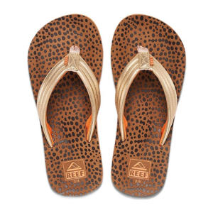 Kids Ahi Wild teenslippers bruin/goud