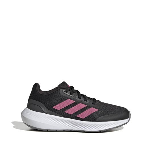 adidas Sportswear Runfalcon 3.0 sneakers zwart/roze/grijs Jongens/Meisjes Mesh 