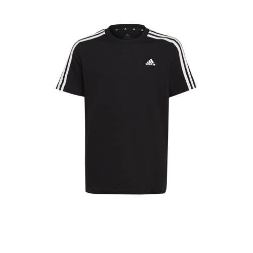 adidas Sportswear T-shirt zwart/wit Jongens/Meisjes Katoen Ronde hals Effen
