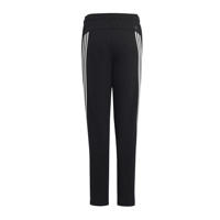 thumbnail: Zwarte jongens en meisjes adidas Sportswear joggingbroek van katoen met elastische tailleband met koord en effen