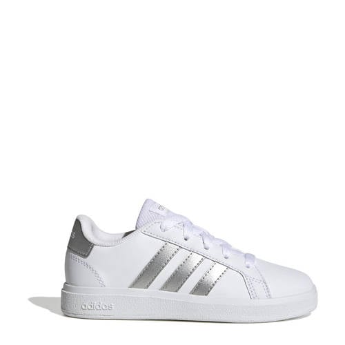 adidas Sportswear Grand Court 2.0 sneakers wit/zilver Jongens/Meisjes Imitatieleer - maat 36 2/3 afbeelding