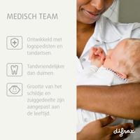 thumbnail: Difrax Natural Natural fopspeen - Newborn - Gele Speen - 2 st.